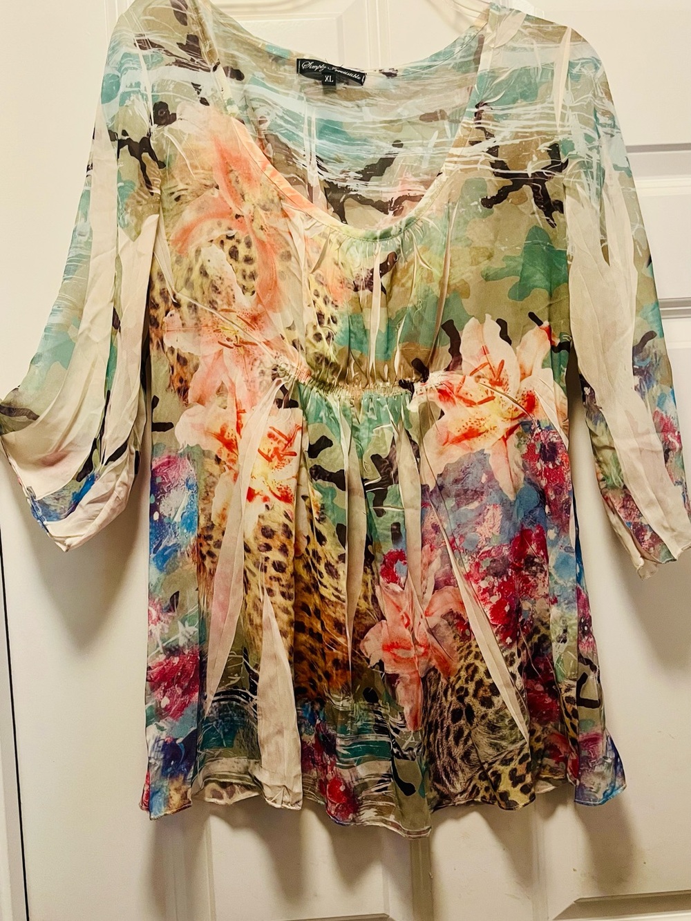 Simply Irresistible Multi-Color Floral & Animal Print Tunic